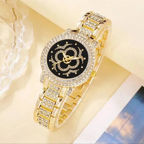 7PCS Set Women Luxury Casual Fashion Quartz Watch Necklace Earring Bracelet Ring